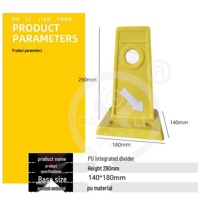 High-Reflective TPU Traffic Lane Divider Guide Post for Road Construction and Safety Isolation
