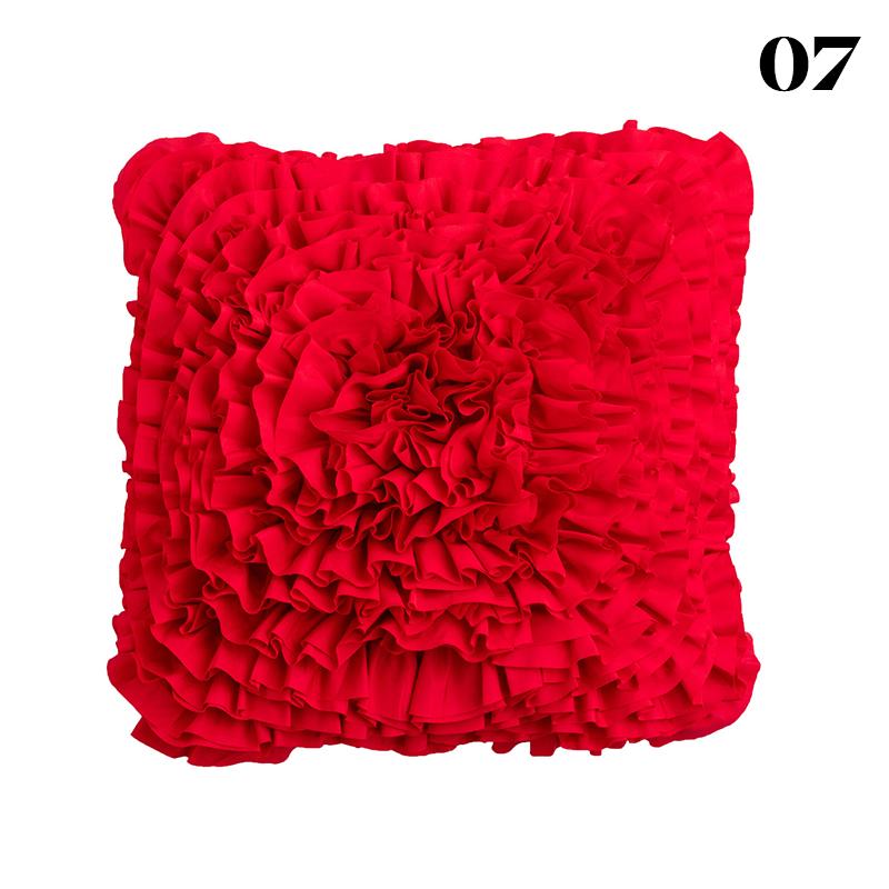 Luxury 3D Flower Pillowcase Handmade Pleated Flower Pillow Case Ins Sofa Cushion Cover Living Room Sofa Decor Throw Pillow Cover