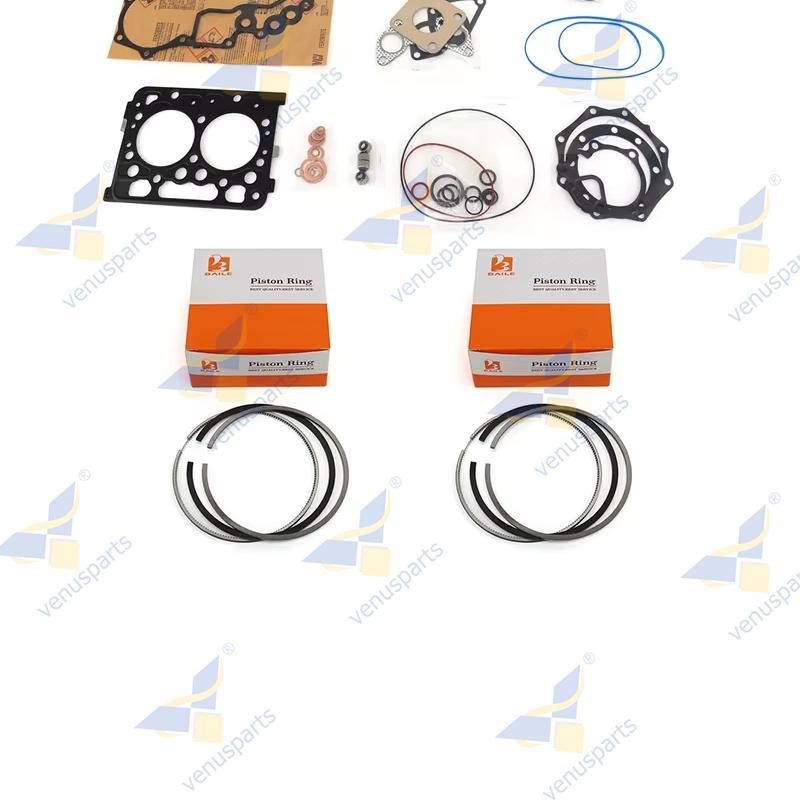 

For Kubota Z402 Piston Ring + Full Head Gasket Set Kit 64*2HK+1.5+3 Engine Overhaul Rebuild Kit