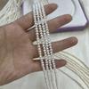 1String, White Natural Freshwater Pearls Beads for Jewelry Making DIY Crafts (Beads 3mm, Length 36cm)
