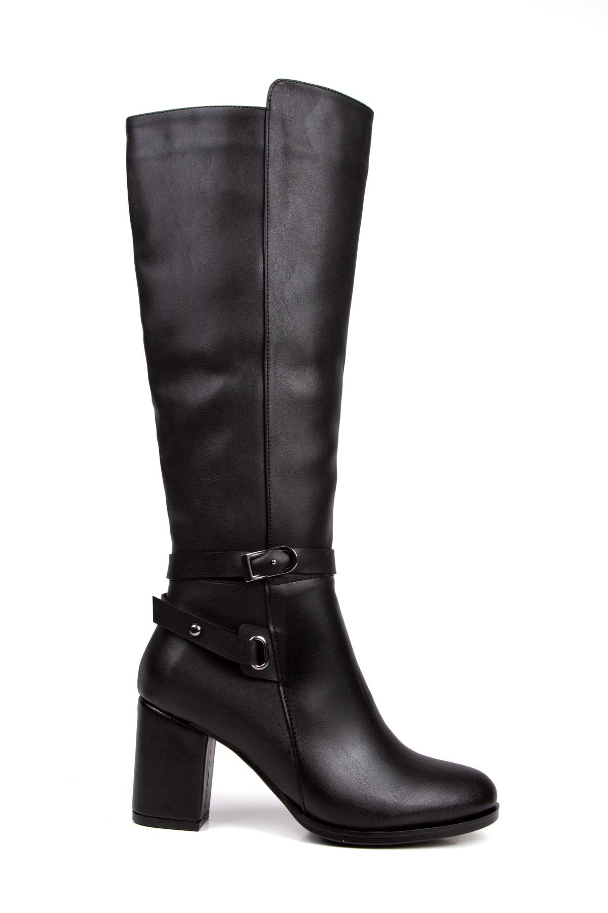 

Женские модные черные кожаные ботинки на толстом каблуке на молнии 39