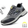 New Fashion Summer Work Safety Shoes Sneakers Anti Smashing Anti Piercing Soft Anti Slip Wear-resistant Male Boots Footwear