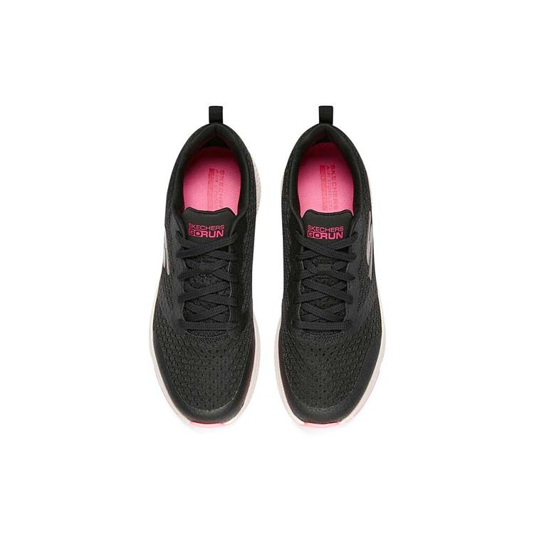 Skechers Go Run Tessuto Costante Confortevole Ammortizzante Resistente Traspirante Leggero Basse Scarpe da Corsa Casual Donna sneaker 128277-BKPK