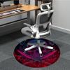 1pc Skull Swords Office Round Area Rug, Under Office Chairs Bedroom Living Room Home Decor, Room Deco, Available in Various Sizes