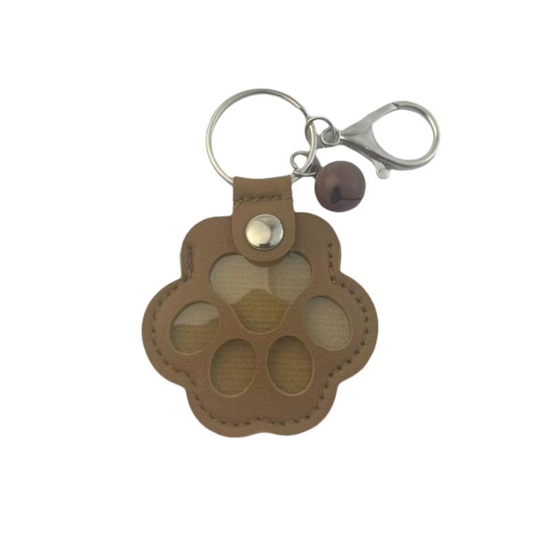 Pet Hair Storage Pendant Keychain: Creative Cat Paw & Dog Jewelry Keepsake