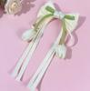 1pc Women's Hair Accessories, Hair Clips in Korean Style with Bow and Streamers, for Wedding, Birthday, Party and Gifts