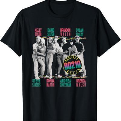 90210 We Got It Tričko - Unisex-Dospělí & Děti - Černé, Vícebarevné - Malé - Krátký rukáv - Klasický střih - Polyester 100%