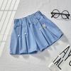 Trendiga sommarjeansshorts för flickor för barn - Moderiktiga ytterkläder för mellanstora och stora barn