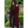 Neuer Damen-Cardigan mit Kapuze für Herbst und Winter, langärmliger Pullover, warm, große Größe, Pendler-Temperament, lange Damenbekleidung