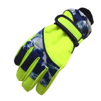 High Visibility Custom Ski Gloves Polyester Waterproof Windproof Insulated Thermal Alpine Cross Country Snowboarding Winter