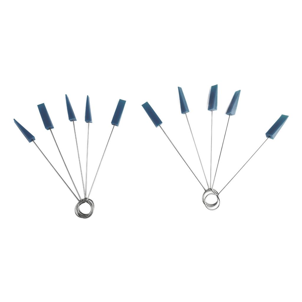 10 STÜCKE Klavierstimm-Dämpfer Metallgriff Dreieckiger Gummi Befestigungswerkzeug Musikinstrument Wartungsset