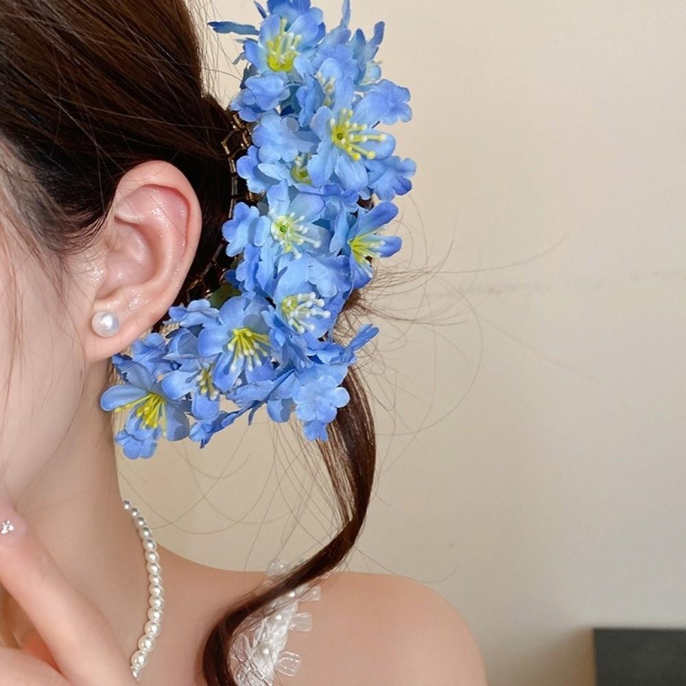 Sweet Flora Hair Stick Bohemian Side Clip Headdress Simulation Flower Hair Fork  Daily Wear