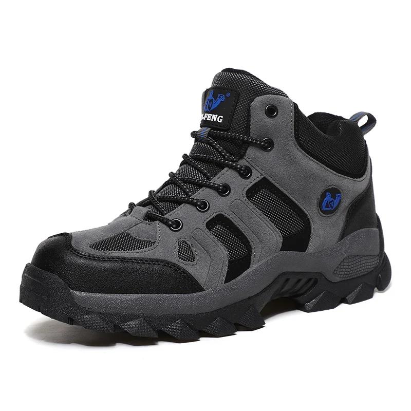 Tactical Shoes Plus Anti-Skidding Classical Walking Footwear Autumn Winter Men Women Outdoor mountaineering Leather Boots 39-48