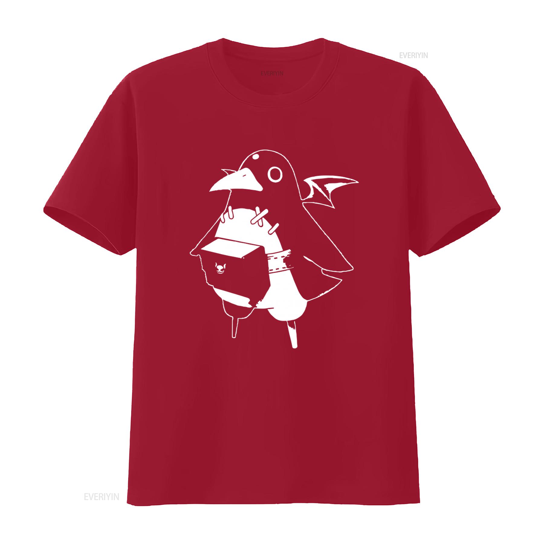 

Футболка с принтом Prinny из Disgaea для геймеров, повседневная, винтажная, стильная, универсальная, дышащая, для ежедневного ношения S