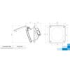Gniazdo Tablicowe Skosne Silowe 16A 4P 400V 83X90Mm Przemysłowe