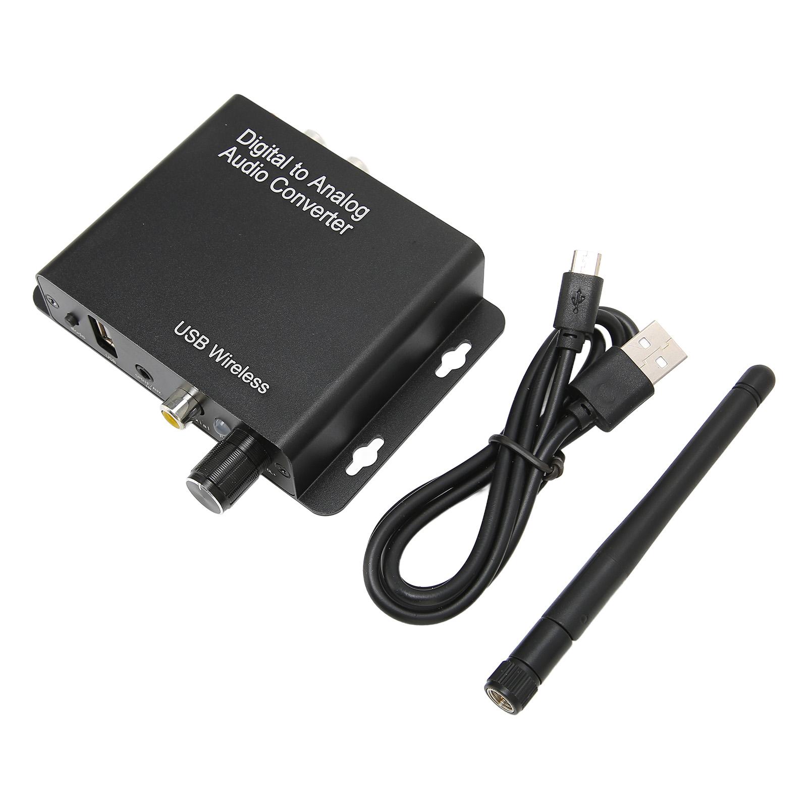 

Цифро-аналоговый преобразователь звука Высокоинтегрированный DC5V2A стерео Bluetooth-преобразователь звука для дома