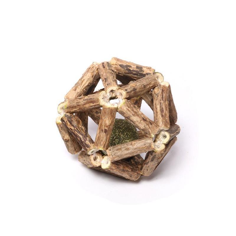 

Mutian Liao Cat Mint Linglong Ball Cat Toy Self Hi Cat Toy коричневий