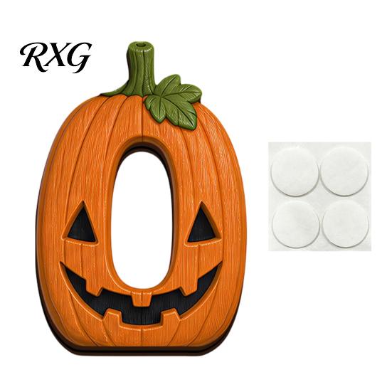 Halloween Desk Ornaments Wooden BOO Decoration for Tiered Trays, Creative Vintage Style Decor Solid Wood Tabletop Centerpieces Party Boo Sign