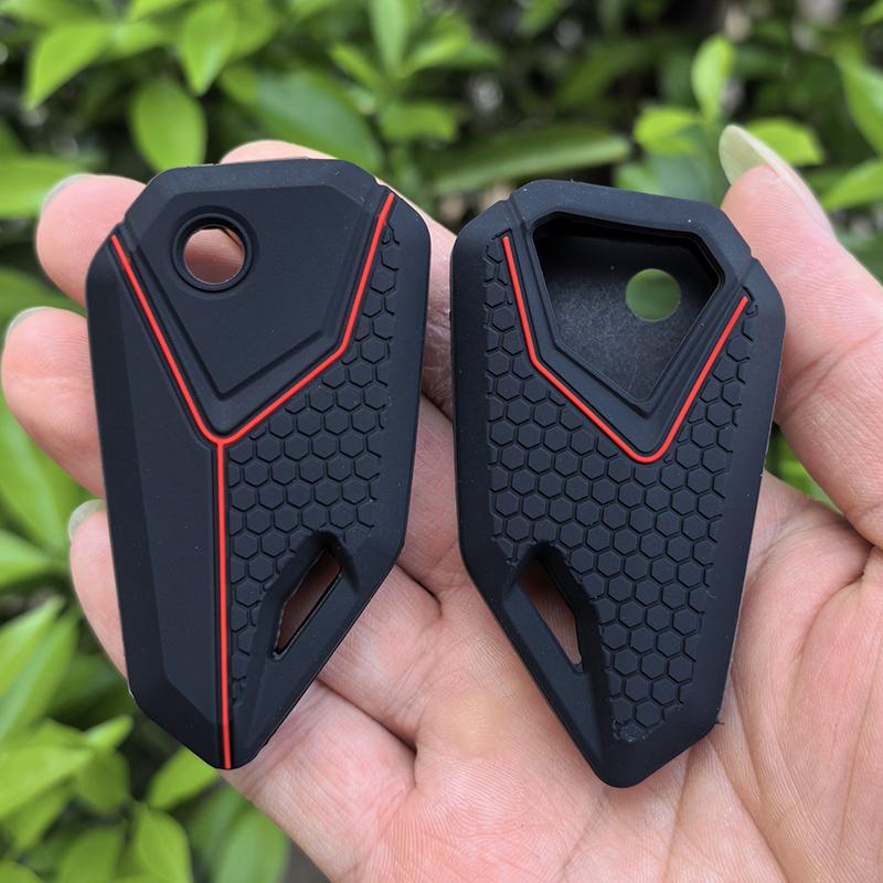Modified Hot Sale Silicone Remote Key Cover Case for Yamaha Suzuki Kawasaki Agusta Honda Motorcycle Holder Keychain Accessories
