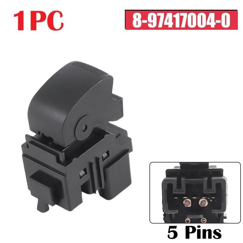 8981922511 Car Right Master Window Switch for Isuzu D-Max Dmax MU-X 2012 2013 2014 2015 2016 2017 2018  4-Door 8-97417004-0 1x Single Switch