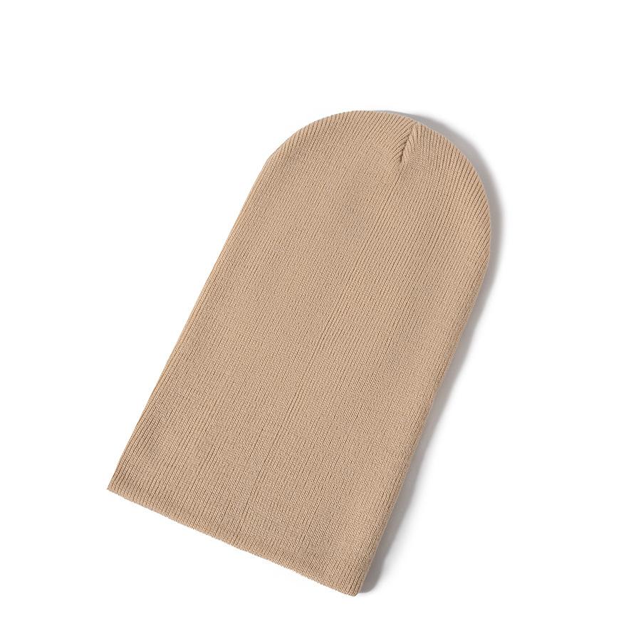 3-12J Herbst- und Winter-Pullovermütze, Kinder-Ohrenschutz-Einteilermütze mit doppelten Bommeln, Niedliche einfarbige Wollstrick-Einteilermütze