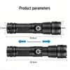 High Brightness P50 Telescopic Zoom Multi-functional Outdoor Emergency Flashlight