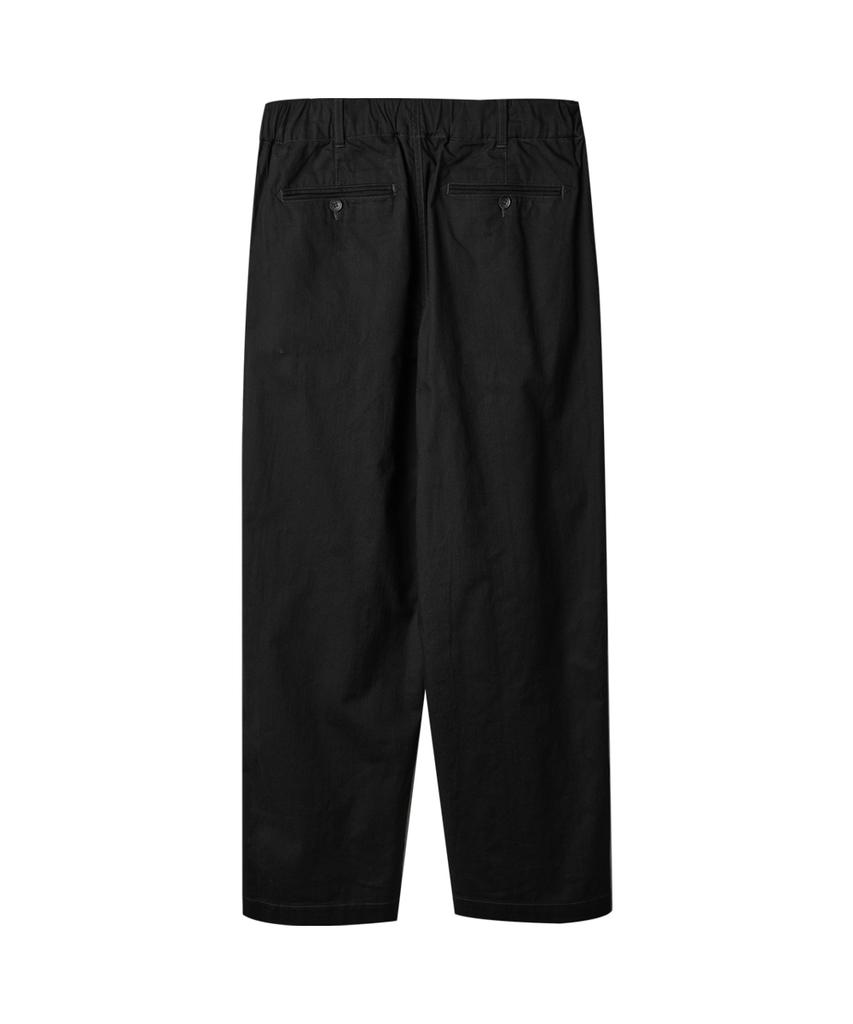 Leopeusaideu Box Pleat Pants Black