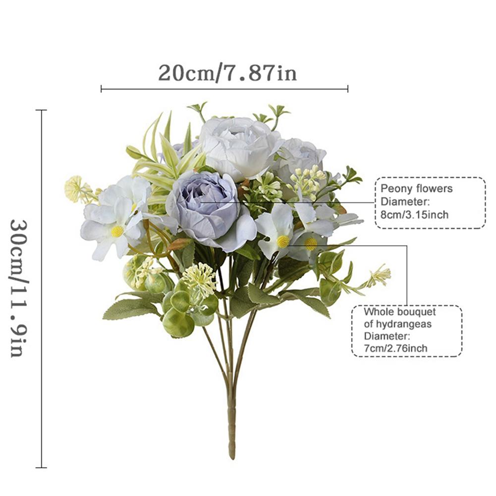 2 Stück künstliche Rosenblumenstrauß falsche Blumen Hochzeitsdekoration für Haus Zimmer Dekoration Blumenarrangement Hochzeitsbraut Dekor