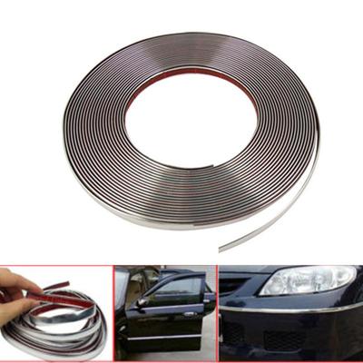 5M Außen Auto Chrom Körper Streifen Stoßstange Auto Tür Schutz Moulding Styling Trim