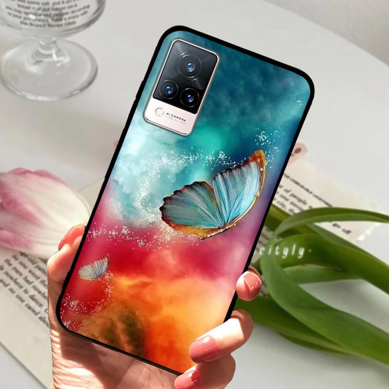 For vivo V21 5G 4G V21E Case Soft Silicone Phone TPU Coque Cover for Vivo V21E v21 V 21e 21 V2050 V2061 Protective Fundas Shell