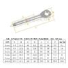 Stainless Steel 304 or 316 Wire Rope Fitting Hardware 3/4/5/6/8/10mm Swage Eye Terminal Cable Railing Tensioner
