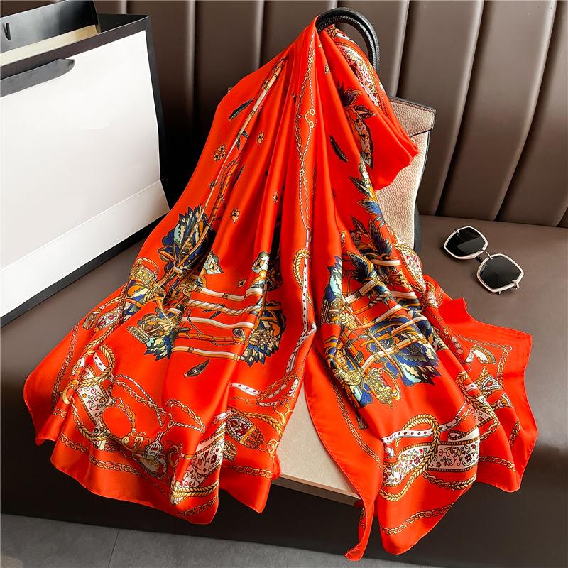 

Butterfly fashion luxury scarf women s goods new silk scarf long large size travel shawl sun protection 180*90cm