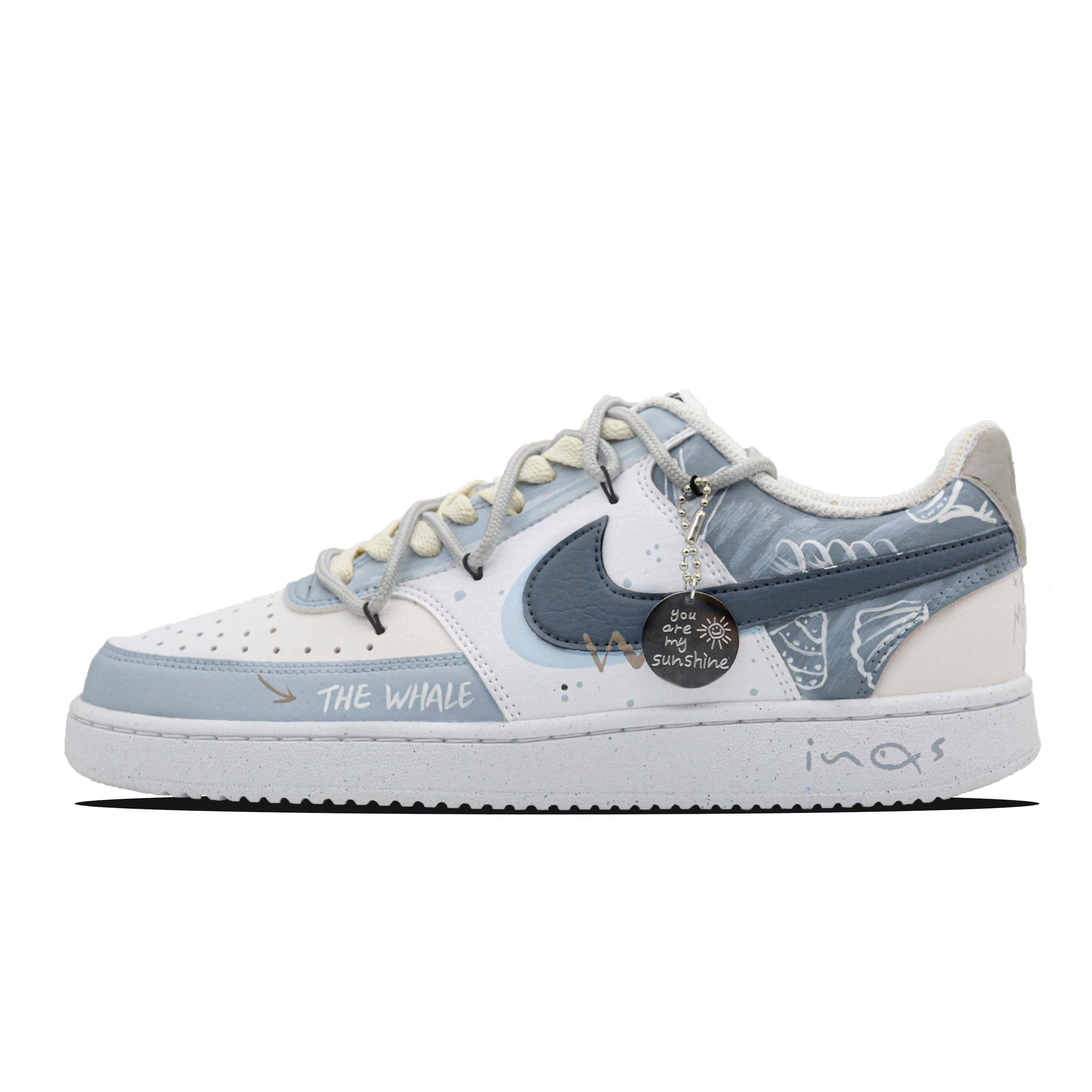 

Nike Court Vision 1 Low Leather Coverage Slip Resistant And Abrasion Resistant Low top Skateboard Shoes Men s DH2987-101(Team28-) 44