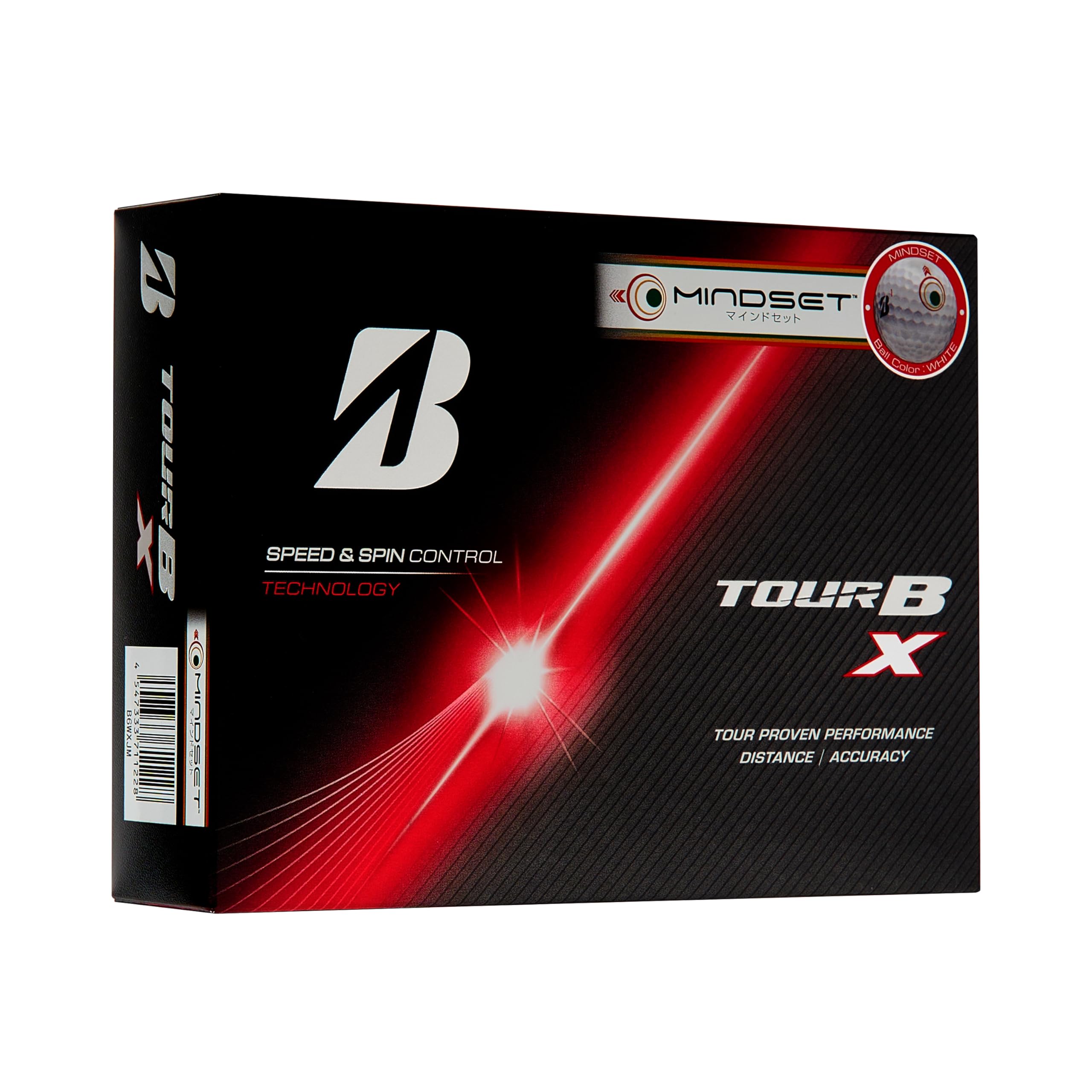 BRIDGESTONE TOUR B X Golf 2026 Mindset Balls, Model, 12-Pack, White, (B6WXJM)