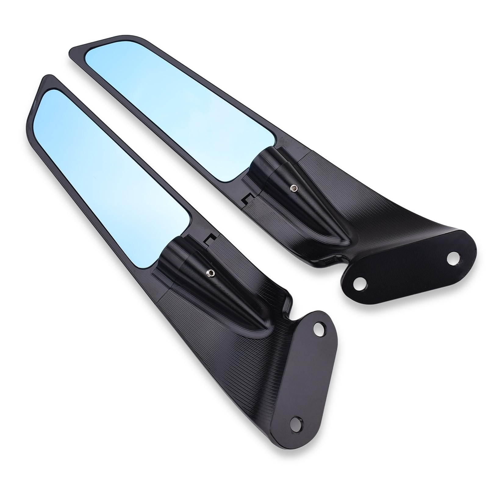 

Motorcycle Mirror, Wing Shaped Stealth for Ninja 400 Z400 (18-23) Ninja 250 Z250 (19-23) чёрный