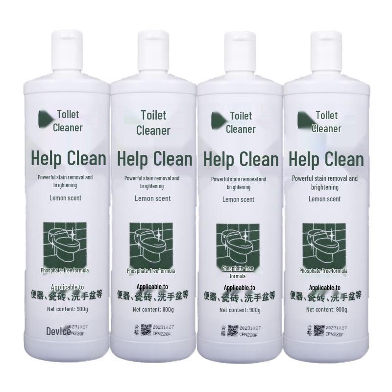 Bangjie Lemon Scent Toilet Cleaner (8 x 900g Bottles)