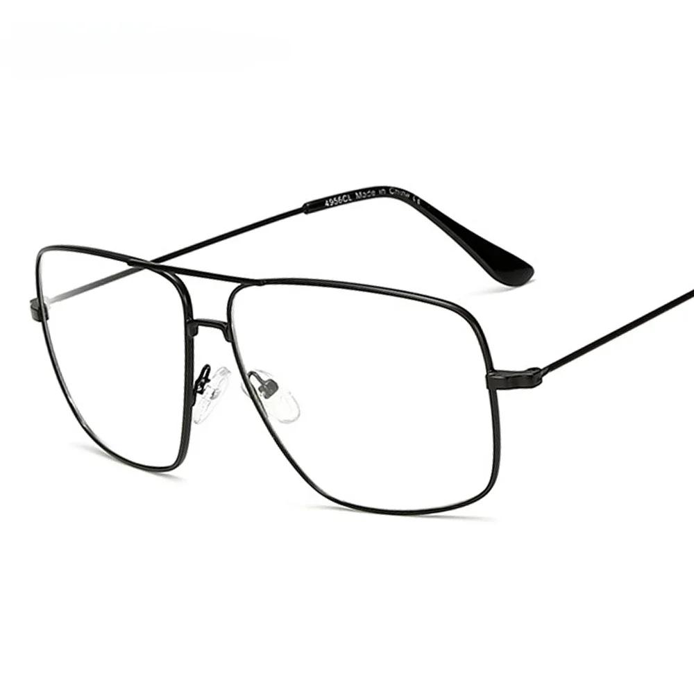 

Новые винтажные очки с золотой металлической оправой для мужчин и женщин, солнцезащитные очки, ретро, квадратные, с оптическими линзами, очки для ботанов, с прозрачными линзами