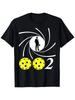 Pickleball 002 0-0-2 Spy Parody Funny Pickleball T-Shirt