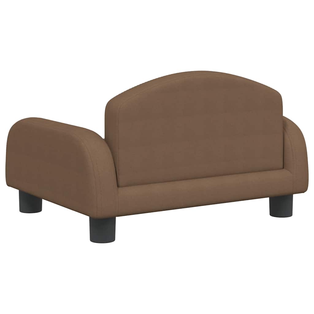 Vidaxl Sofa Dla Dzieci, Brązowa, 50X40X30 Cm, Obita Tkaniną