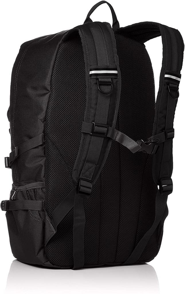 Large Daypack Rucksack Backpack Large Capacity Logos Black One Size [Logo Spark]