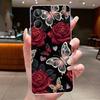 For Oppo Realme 10 4G Case Silicone Soft Transparent Butterfly Flower Cover Realme 10 4G Clear Phone Case Realme10 Funda Coque