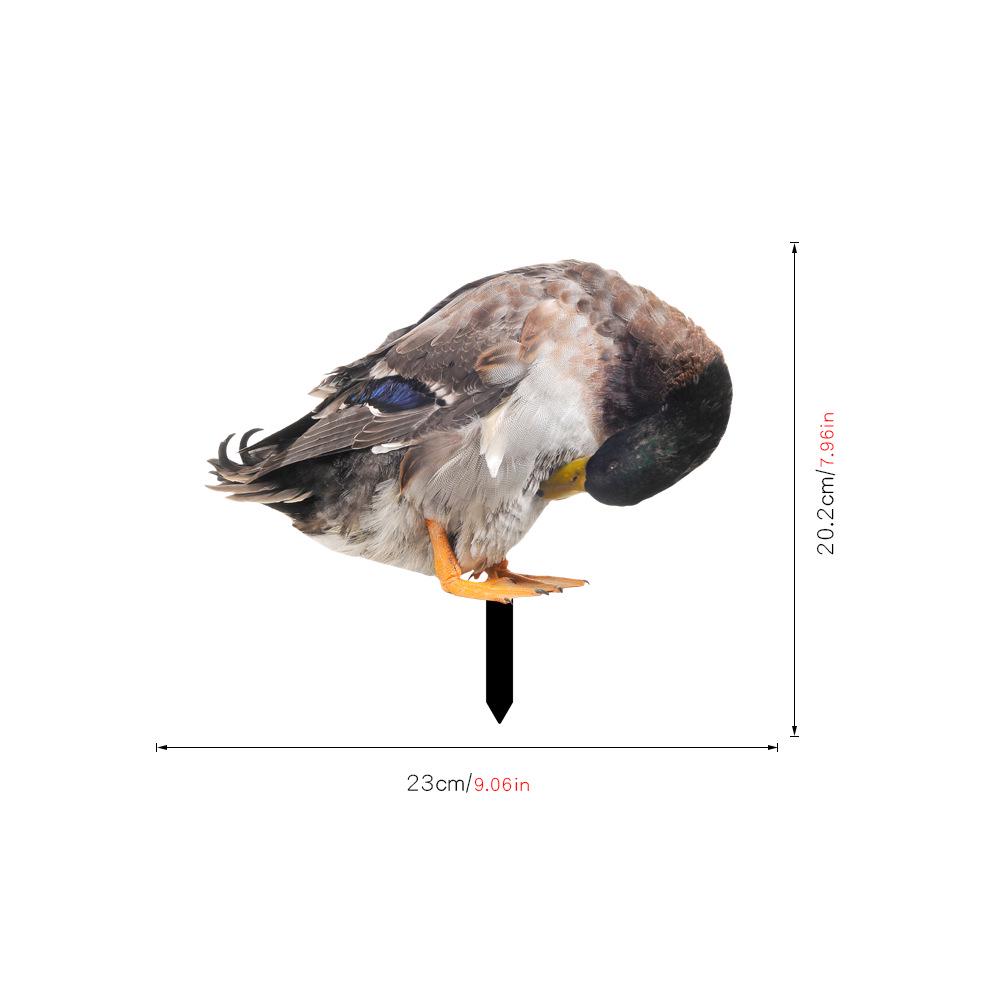 YKLU069-256 3D Rooster, Hen, Duck & Pig Outdoor Garden Decoration Plug