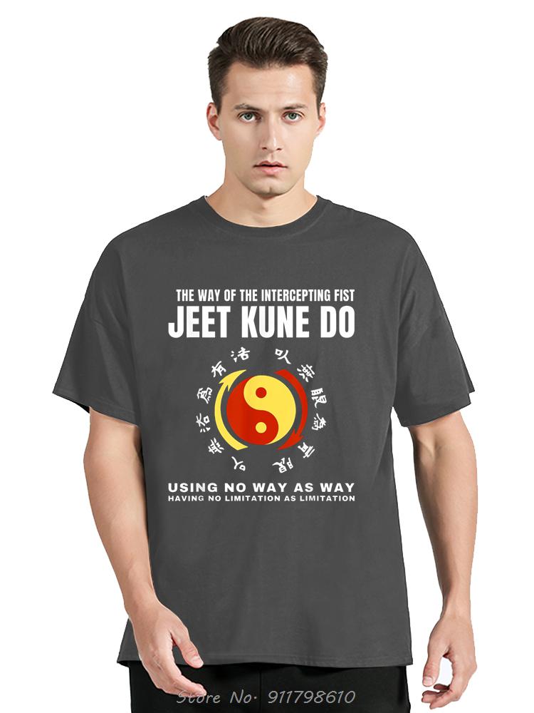The Way Of  Intercepting Fist Jeet Kune Do Fitness T-Shirt Short Sleeve Tee Oversized tshirt Unisex O-Neck Tshirt Men's Clothing