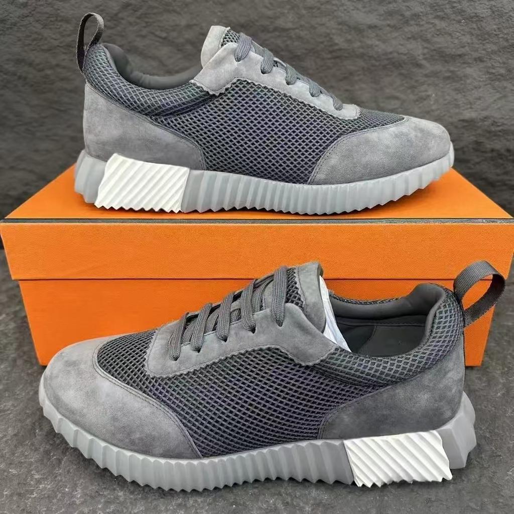 Pantofi pentru bărbați, lux ușor, cu aspect premium, H, pantofi sport casual, cu șireturi, respirabili, din plasă, pantofi de tip board