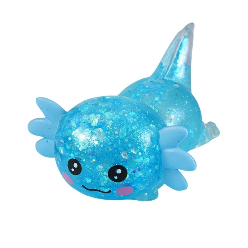 

Entertaining Ergonomic Shape Axolotl Squeeze Toy Soft TPR Materials Handheld Relaxation Gadgets for Anxiety Relief