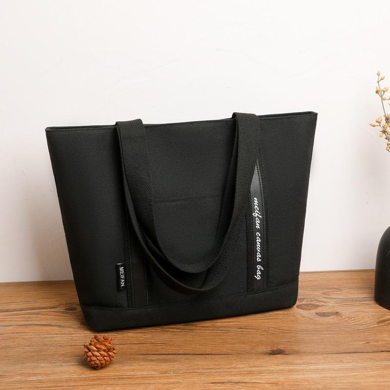 Literature and art college student handbag bag casual shoulder tote bag Thai popular commuter thickened canvas bag