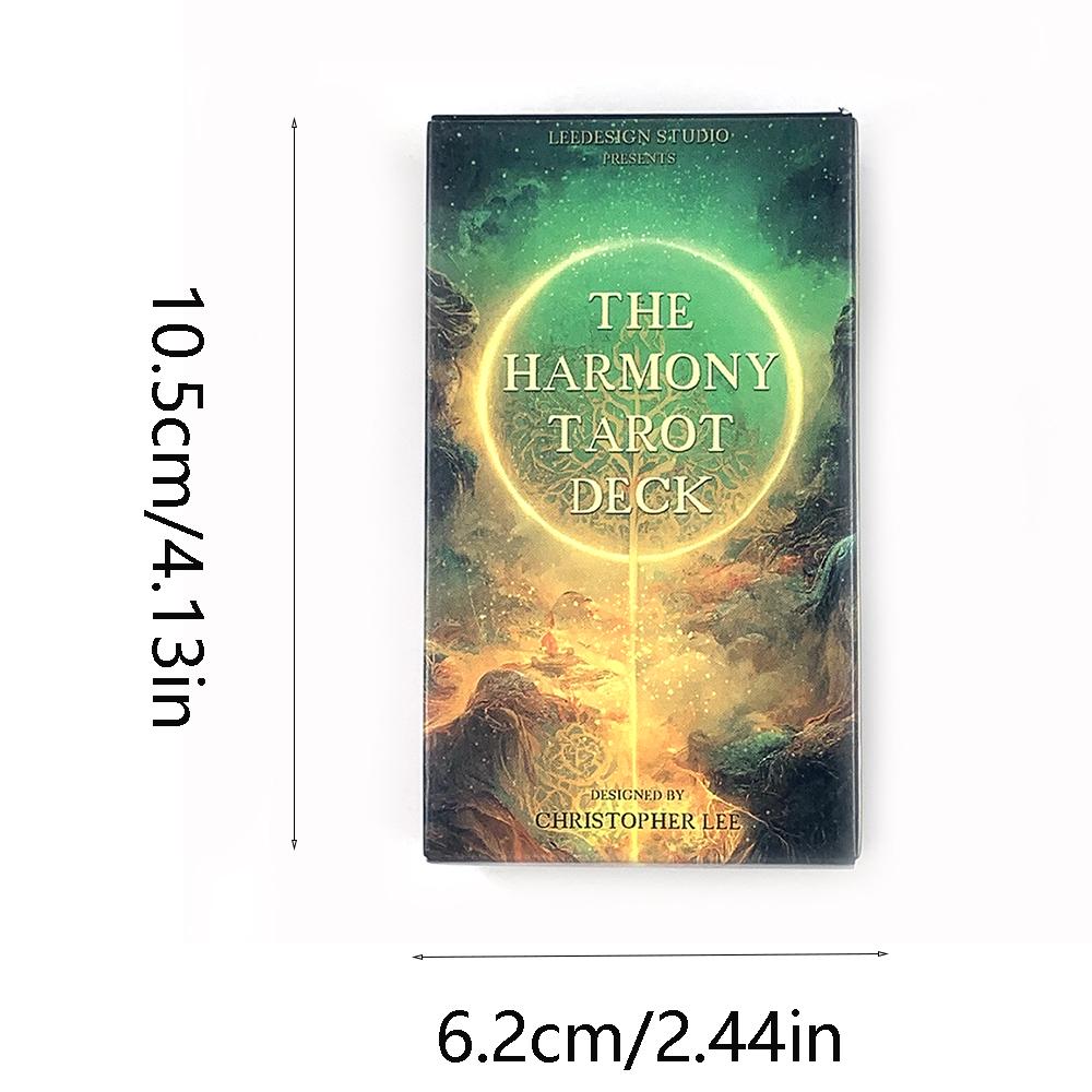 The Harmony Tarot Deck A 78PCS Cards Deck Fate Divination Table Games, Family Party Entertainment Game Tools
