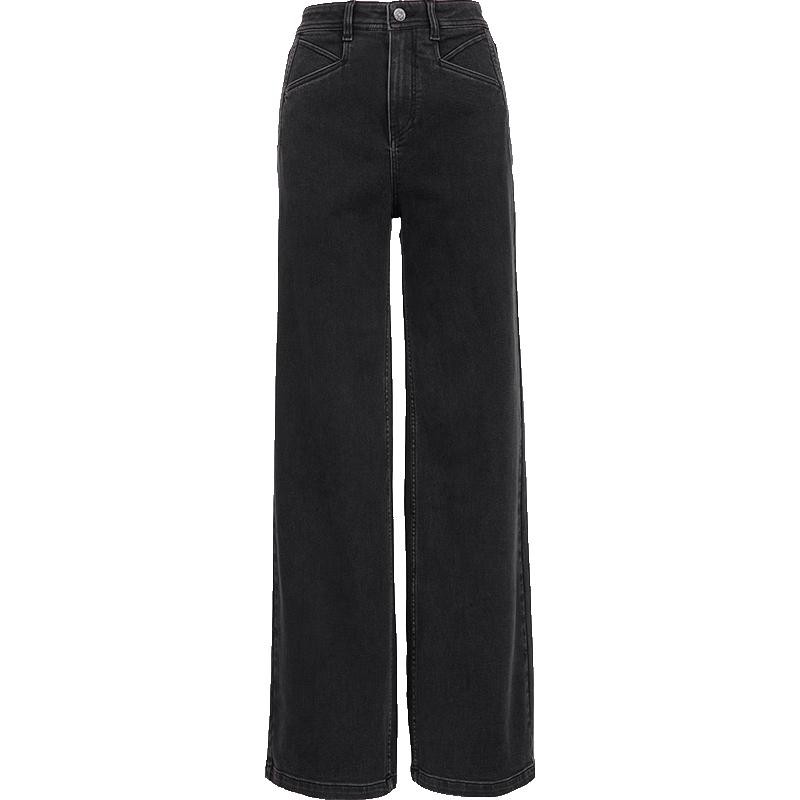 ONLY Women s Washed Distressed Straight Leg Jeans XS