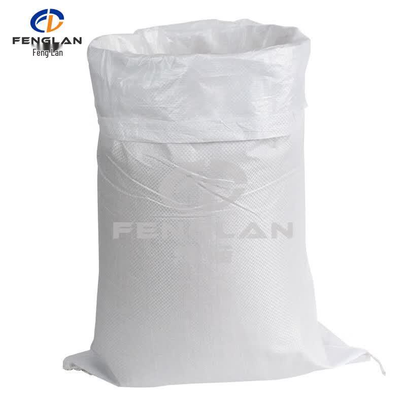White Woven Moving Bag