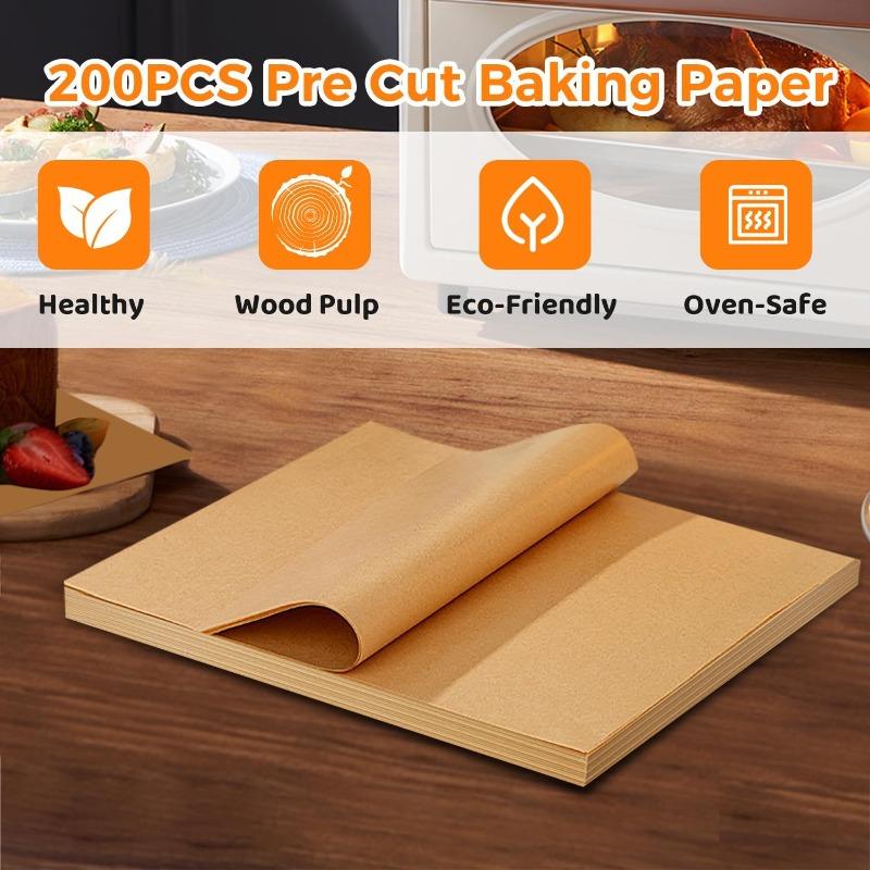 200/100/50Pcs Baking Paper Non-stick Oil Proof Parchment Paper Oven Grilling Mat Paper Food Wrapping Paper Baking Tool